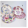 Bricka Blommor Rund 24 cm