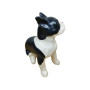 JIE Gantofta Boston Terrier i original vit förpackning, keramikfigur i nyskick