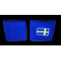 Stretchiga arm-svettband med Sverigeflagga, 7 x 6,5 cm, universal storlek