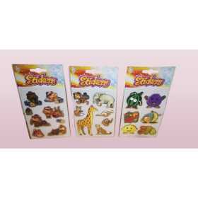 3D Stickers – 3 Ark med Blandade Motiv