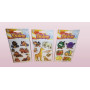 3D Stickers – 3 Ark med Blandade Motiv