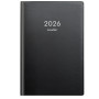 Fickkalender Leader svart plast 2026 spiralbunden veckokalender