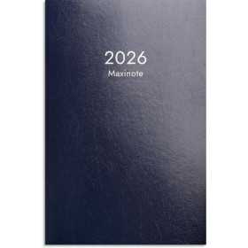 Kalender Maxinote 2026 blå två veckor per uppslag