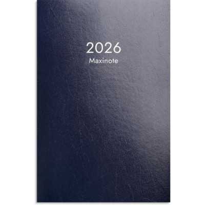 Kalender Maxinote 2026 blå två veckor per uppslag