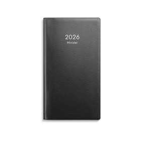 Kalender Minister 2026 svart plast spiralbunden veckokalender