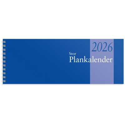 Stor Plankalender 2026 spiralbunden veckokalender
