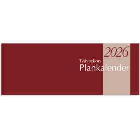 Tvåveckors Plankalender 2026 liggande format från Burde