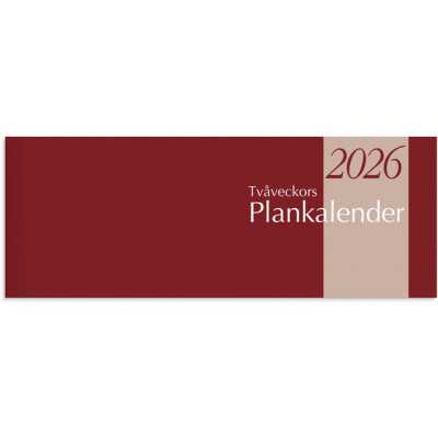 Tvåveckors Plankalender 2026 liggande format från Burde