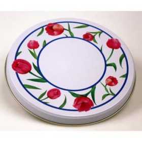 Spislock 4-pack med tulpanmotiv i lackerad design – passar alla standardspisar i Sverige.