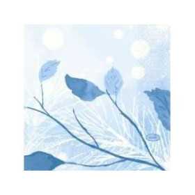 Duni blå kaffeservetter 3-lags 24x24 cm för café och servering – 50-pack hög kvalitet