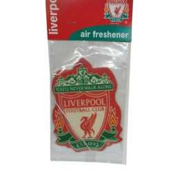 Liverpool air freshener med klubbens emblem och texten “You’ll Never Walk Alone”