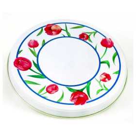 Spislock tulpanmotiv – 2 förpackningar med totalt 8 lock i olika storlekar