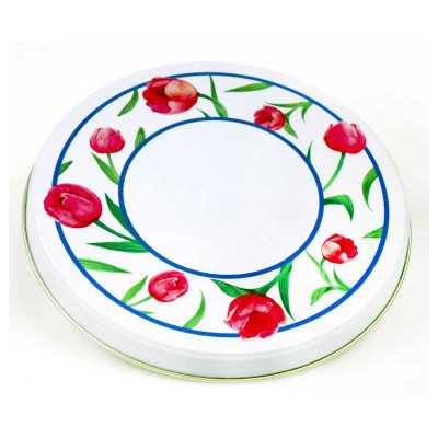 Spislock tulpanmotiv – 2 förpackningar med totalt 8 lock i olika storlekar