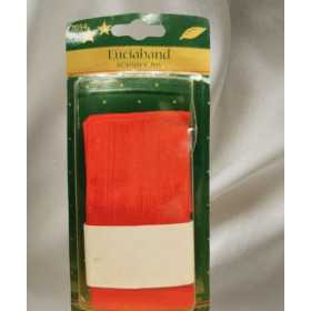 Rött Lucia-band 60 mm brett och 2 meter långt, dekorband för Lucia