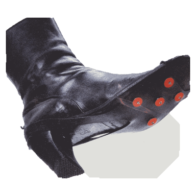 Piggi Enkel broddar med 5 metall-dubbar för framfoten i naturgummi