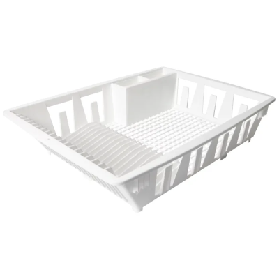 Diskställ vit Nordiska Plast med plats för 18 tallrikar