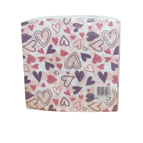 Servetter hjärtan 20 st 33x33 cm pappersservetter