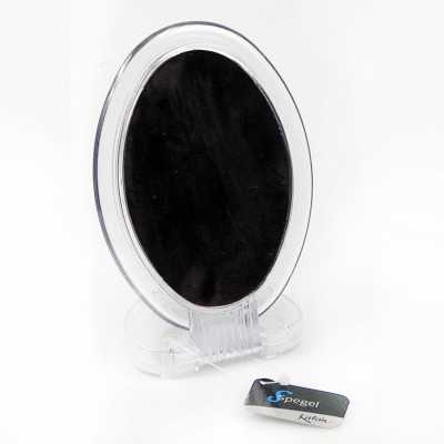 Sminkspegel med fot i polystyren liten bordspegel för smink