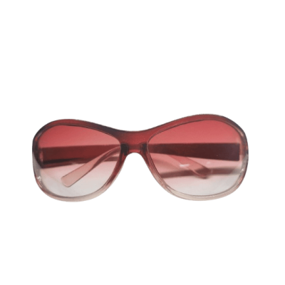 Damsolglasögon i plast med rödtonade glas 14 cm