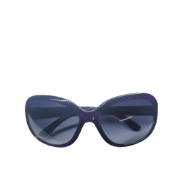 Damsolglasögon i mörklila plast med tonade glas 14 cm