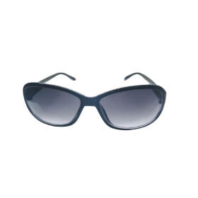 Unisex solglasögon i svart plast med tonade glas 14 cm