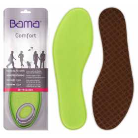 Bama Memory Foam inläggssula med ventilerande viskos och anti-glid gel.