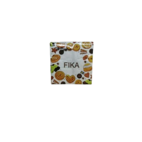 Kaffeservetter med texten Fika – 3-lags, 25x25 cm, 20-pack.