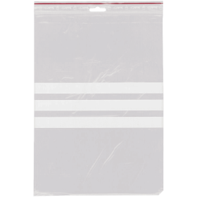 Blixtlåspåsar 230 x 320 mm med skrivfält – Grippie