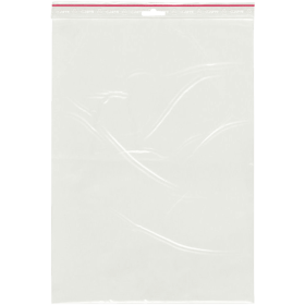Transparenta Grippie blixtlåspåsar 250 x 350 mm utan skrivfält