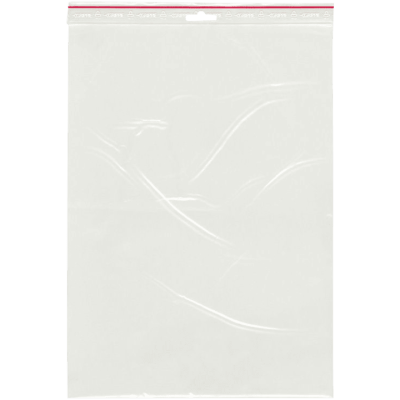 Transparenta Grippie blixtlåspåsar 250 x 350 mm utan skrivfält