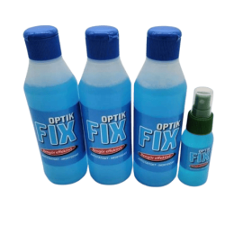 Optik Fix 1000 ml alkoholfri glasögonrengöring med spray och tre påfyllningar
