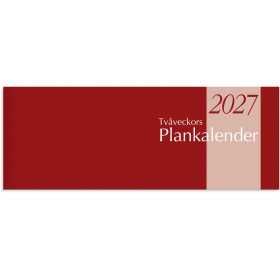 Tvåveckors plankalender 2027 i liggande format från Burde