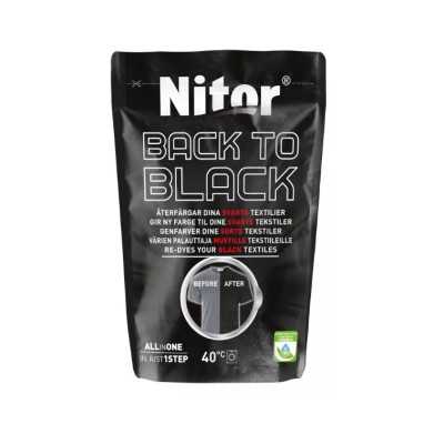 Nitor Back to Black svart textilfärg 400 g
