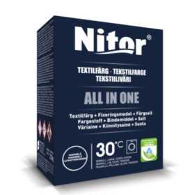 Nitor All in One marinblå textilfärg 350 g