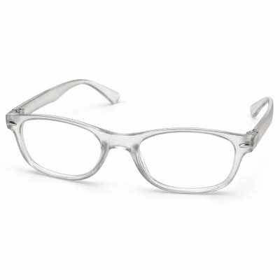 Läsglasögon med transparent plastbåge – flera styrkor