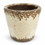 Kruka Alba cremevit med krackelerad glasyr 11 cm – CaesarCollection