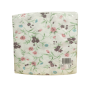Småblommiga servetter med rosa, blå och mörklila blommor och gröna kvistar, 33x33 cm i 20-pack