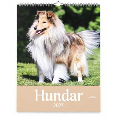 Hundkalender 2027 från Pinky Pine med collie på omslaget