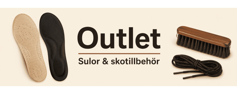Skotillbehör Outlet – Fynda sulor, skokräm & tillbehör billigt