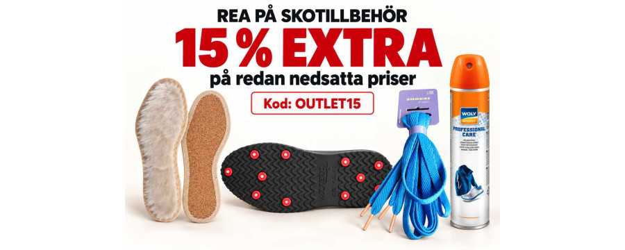 Skotillbehör Outlet – Fynda sulor, skokräm & tillbehör billigt