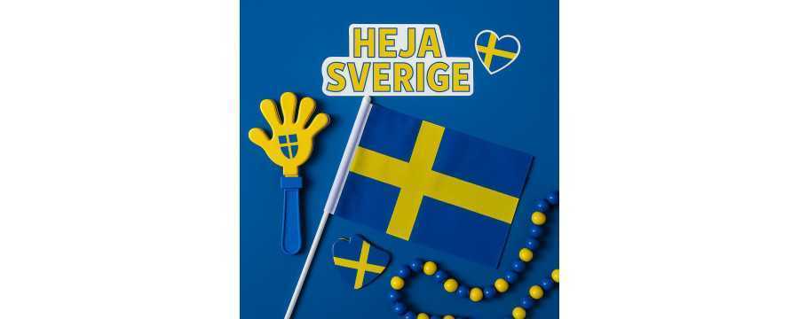 Heja Sverige – Flaggor, Souvenirer & Rekvisita i svensk stil